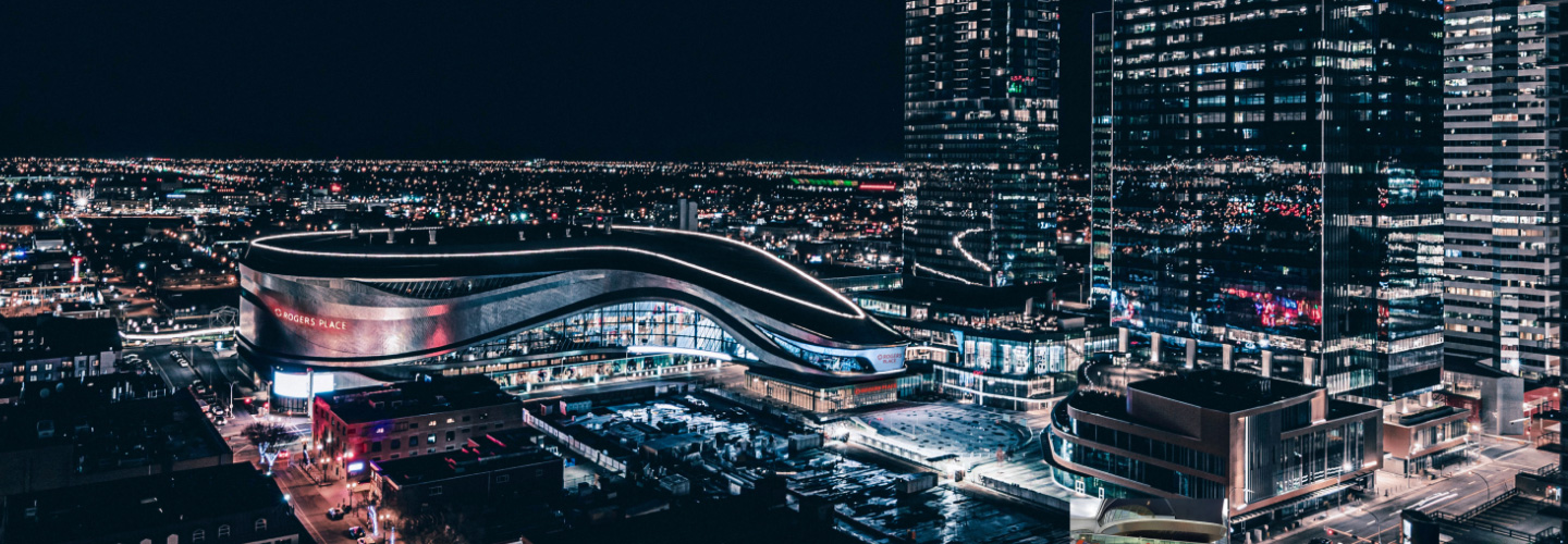 Rogers Place - The Edmonton Oilers pop-up store located